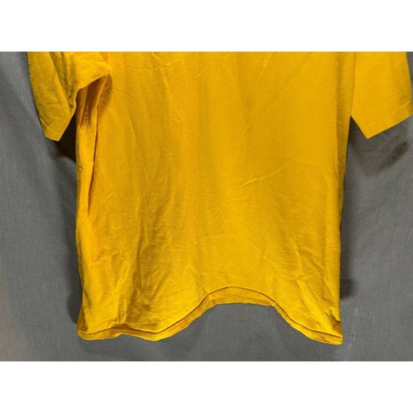 Vintage Champion Shirt Adult 2XL Yellow Spell Out Pullover Short Sleeve Tee Mens - Picture 3 of 8